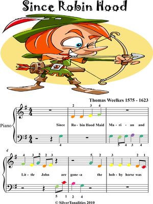 cover image of Robin Hood Beginner Piano with Colored Notes
